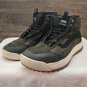 Vans Men's Green High-Top Sneakers